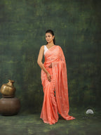 Mul Cotton Saree with Parijat Embroidery