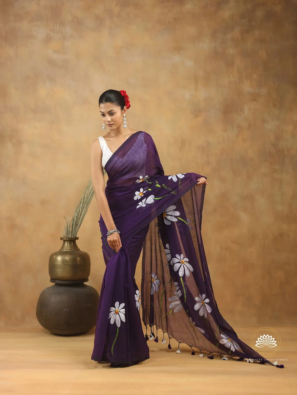 Hand Painted Mul Cotton