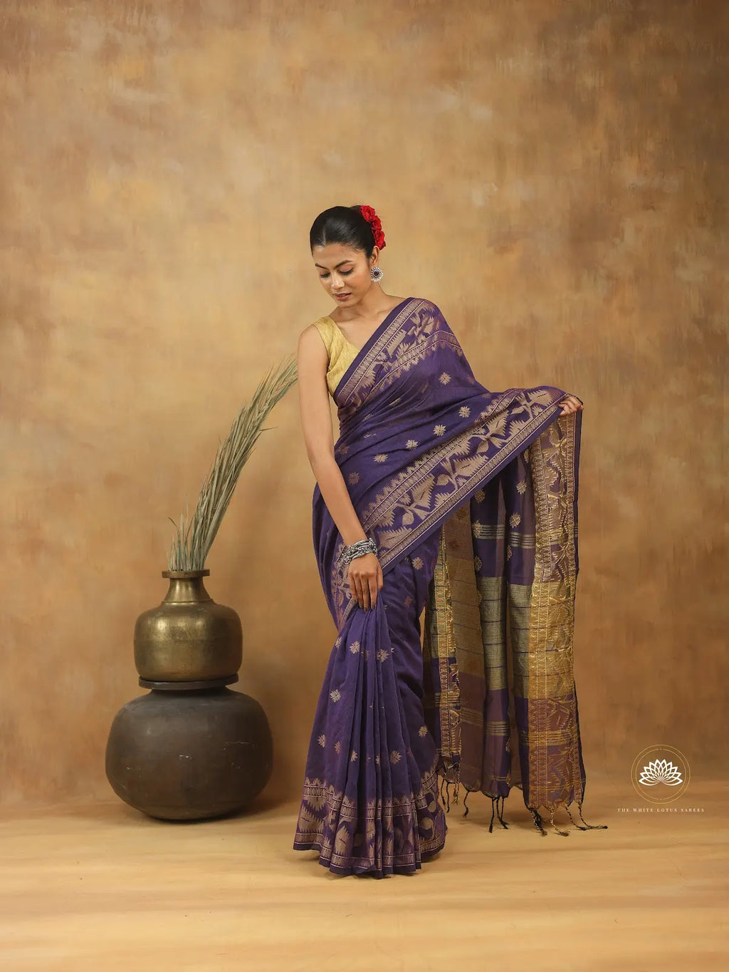 Khadi Cotton Jamdani Weave