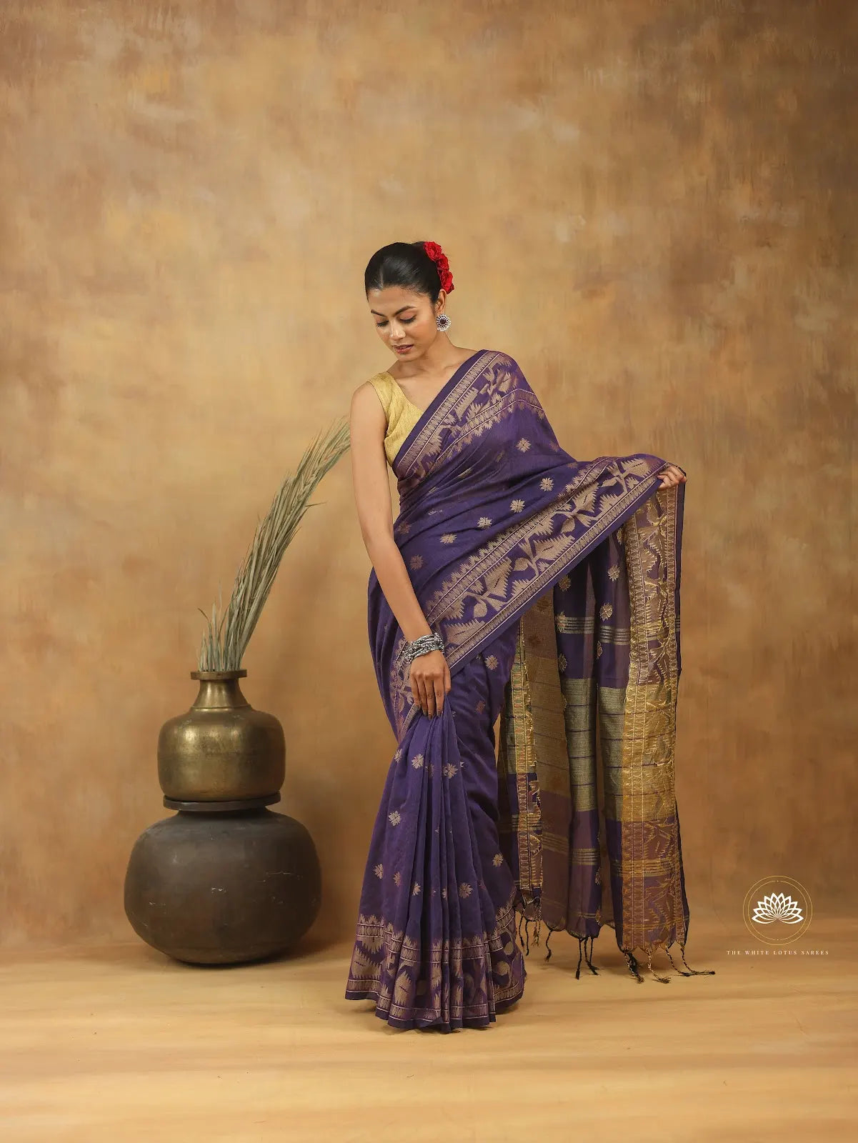 Khadi Cotton Jamdani Weave