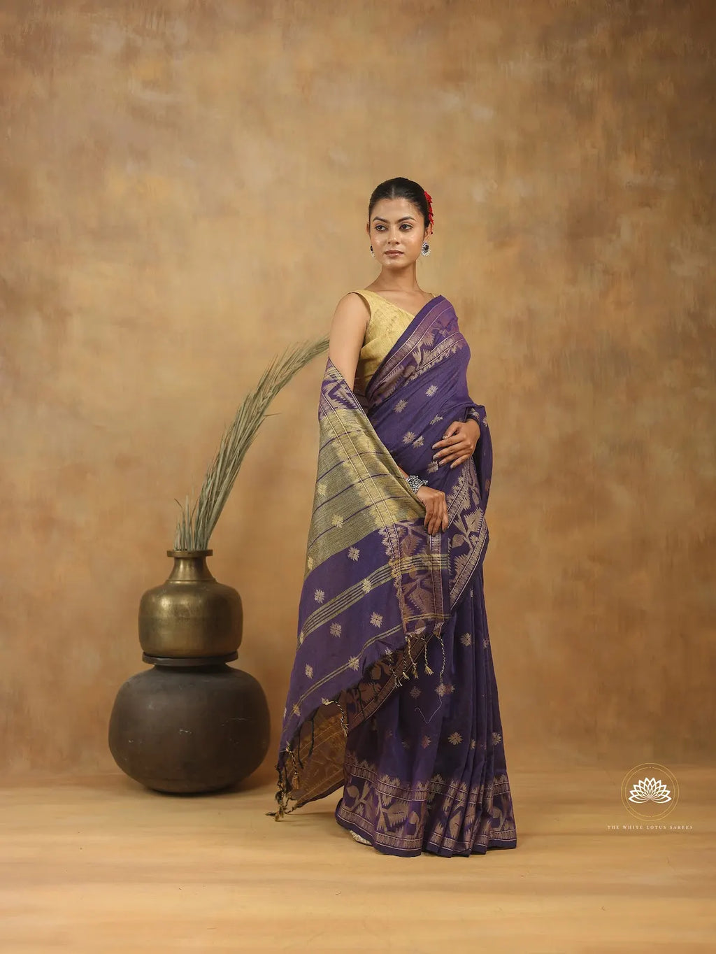 Khadi Cotton Jamdani Weave