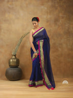 Mul Cotton With Zari Border