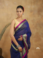 Mul Cotton With Zari Border