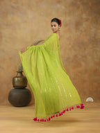 Mul Cotton With Sequence Embroidery