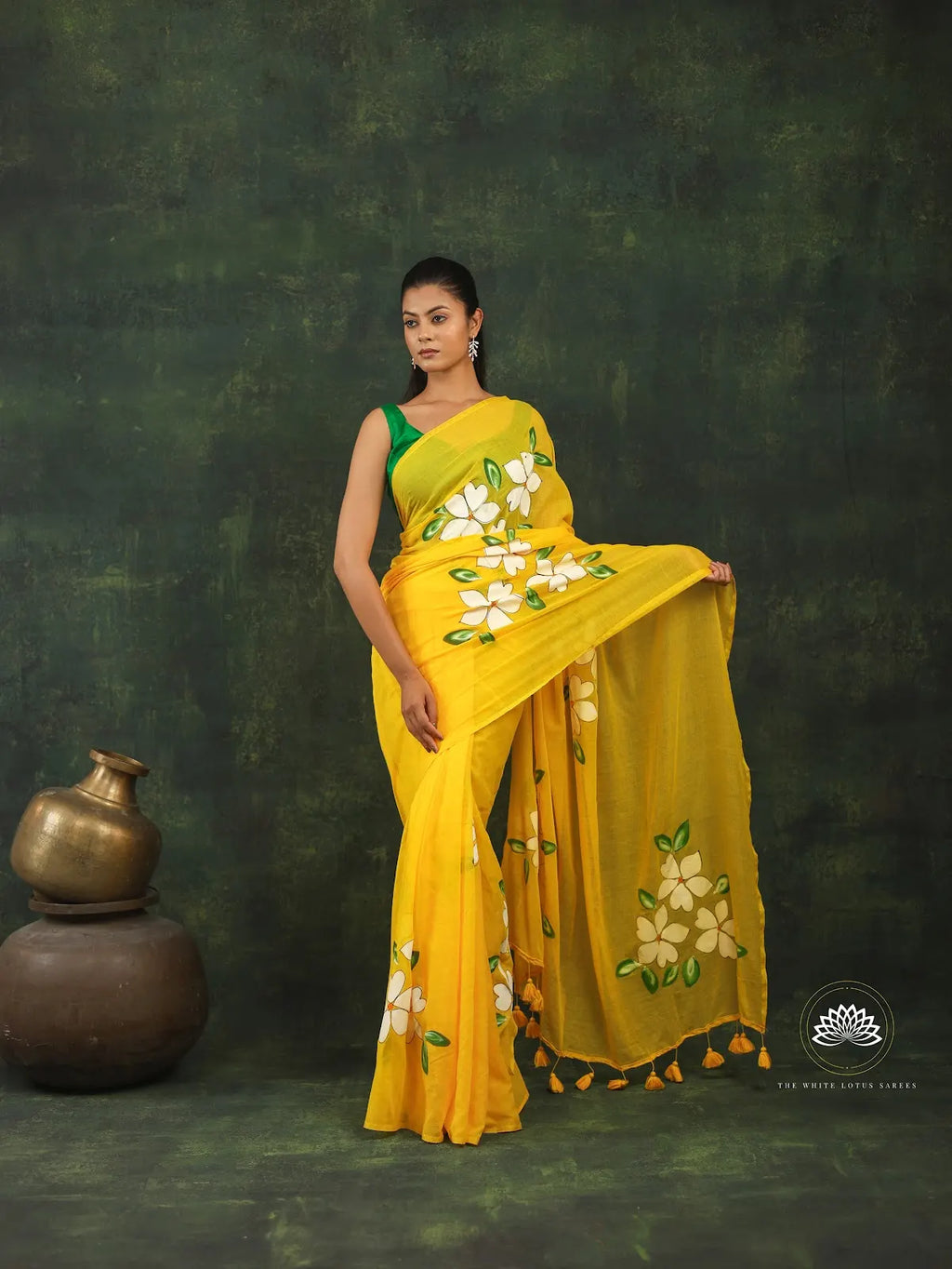 Hand Painted Mul Cotton