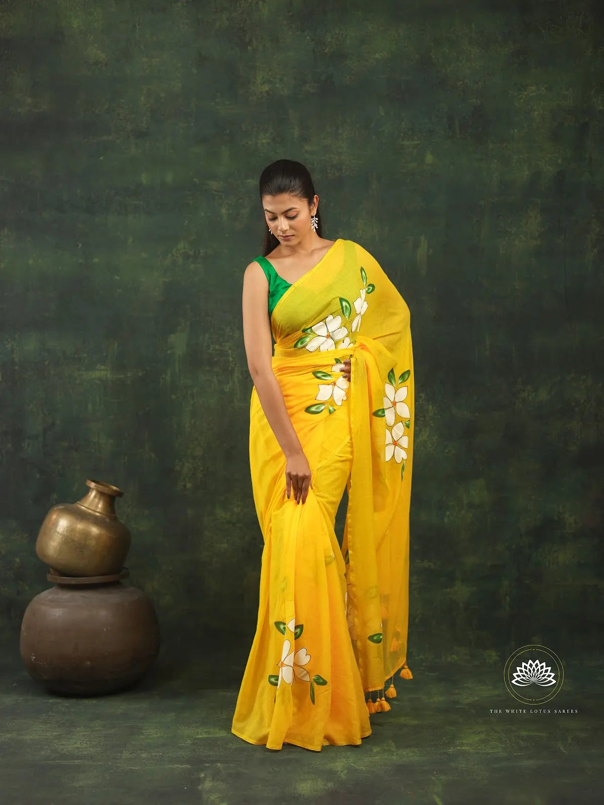 Hand Painted Mul Cotton