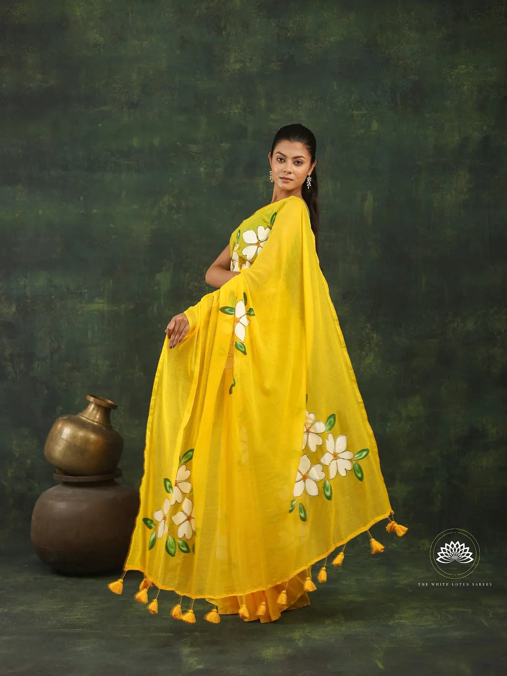 Hand Painted Mul Cotton