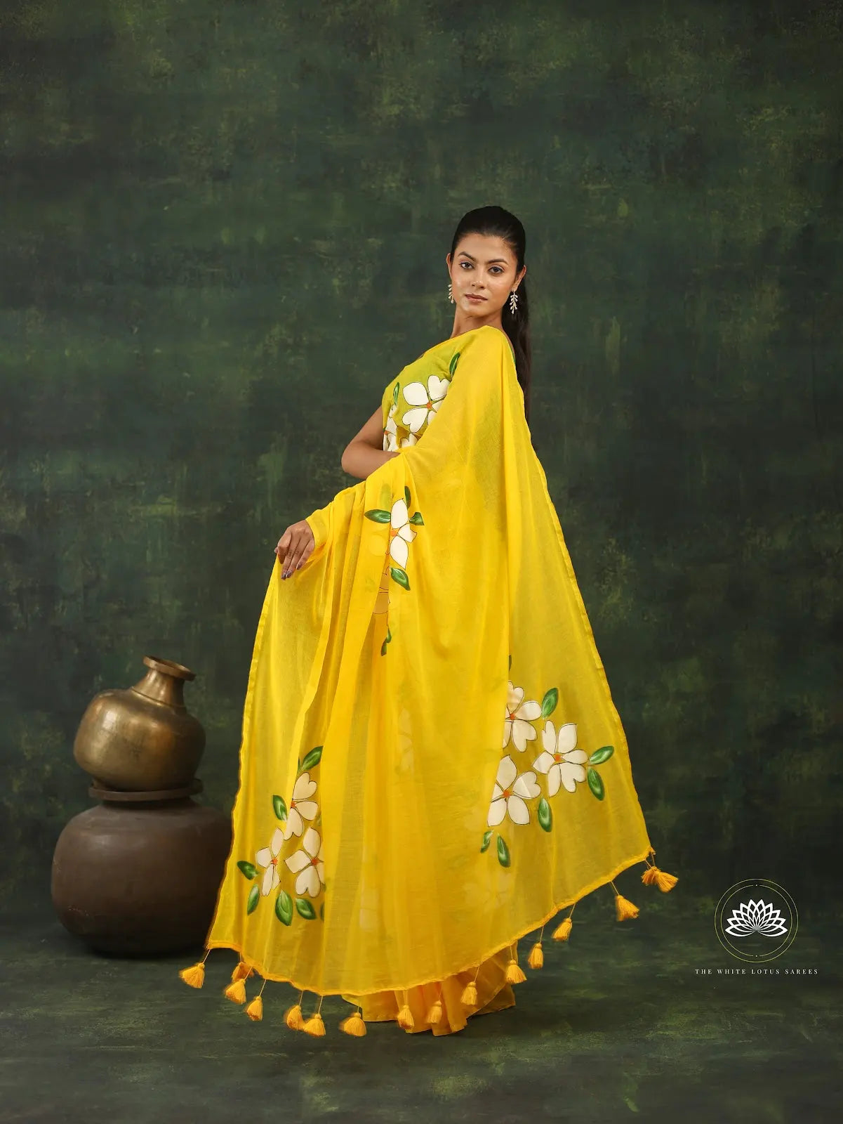 Hand Painted Mul Cotton