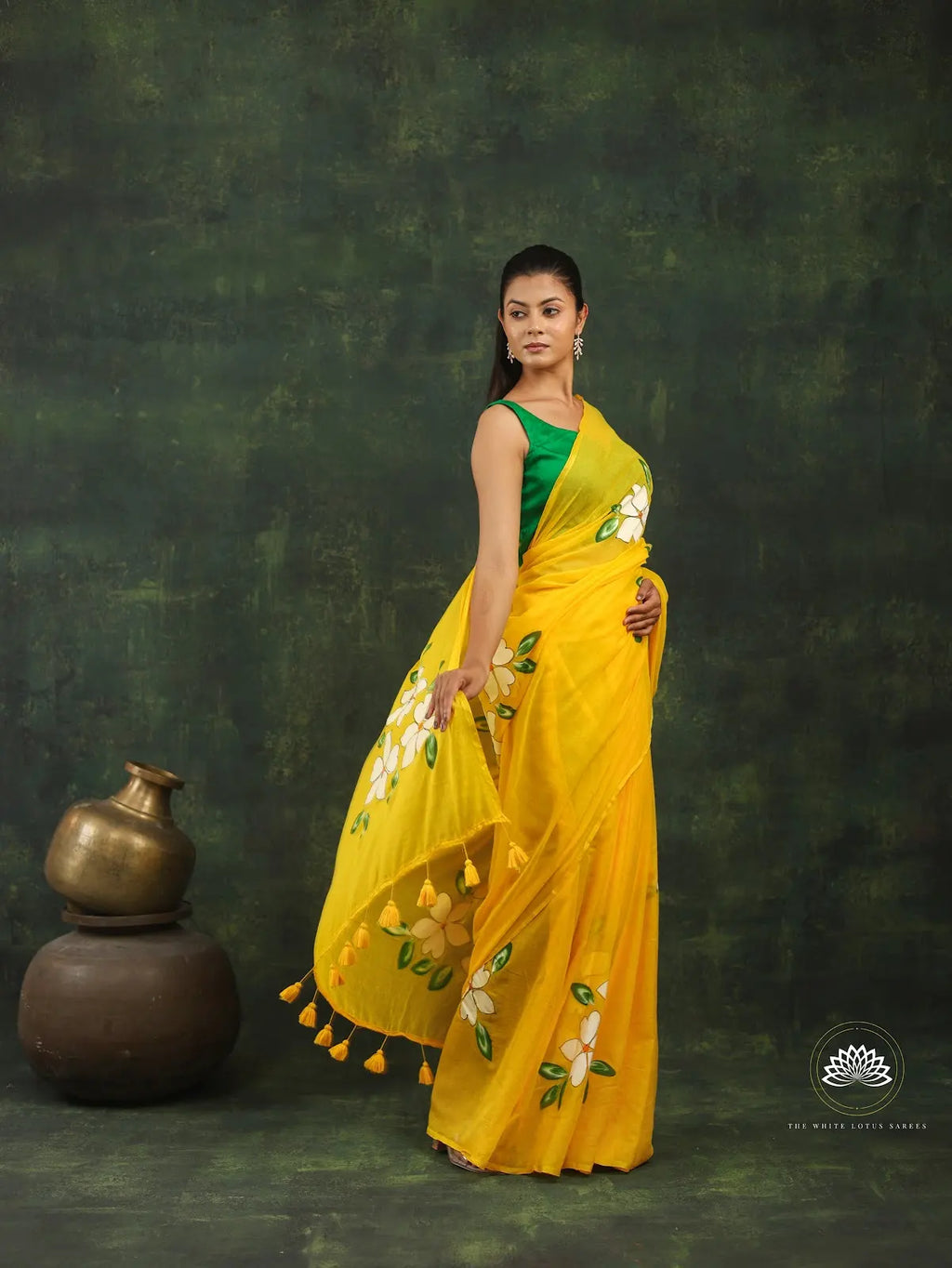 Hand Painted Mul Cotton