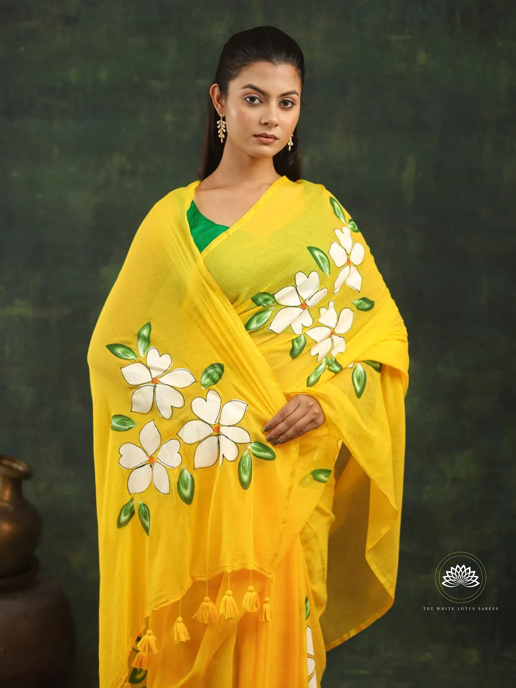 Hand Painted Mul Cotton