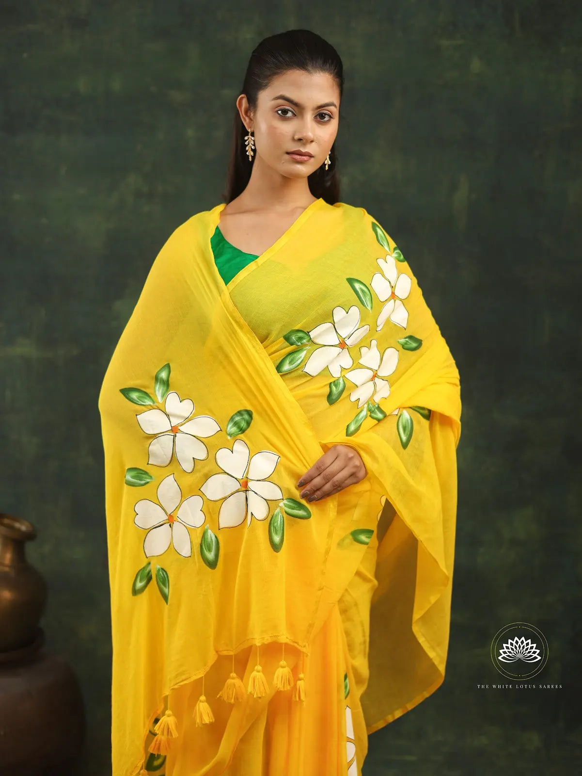 Hand Painted Mul Cotton