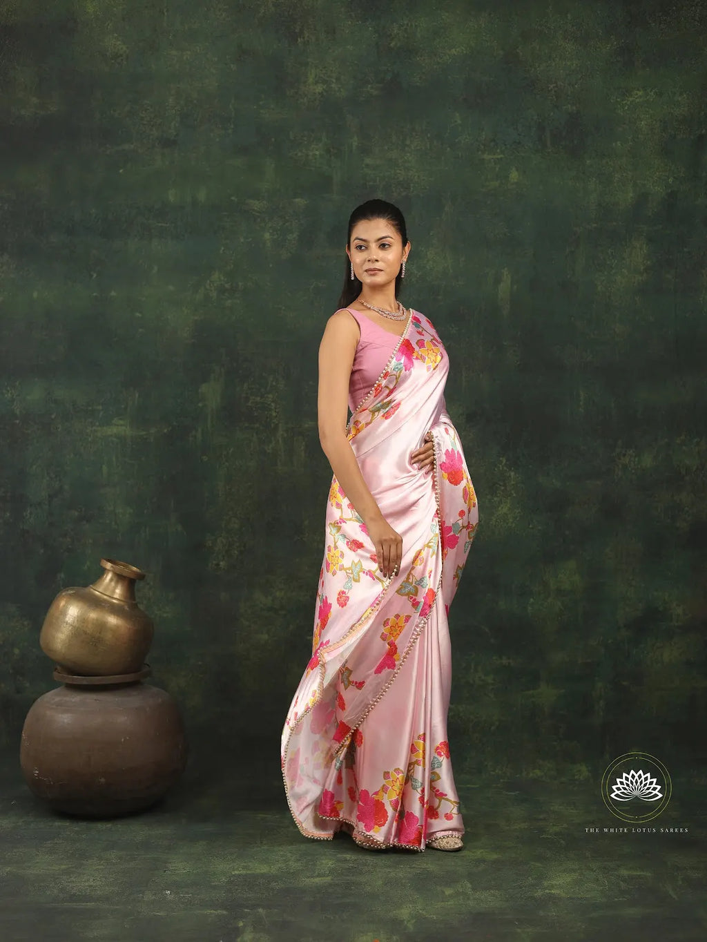 Satin Saree